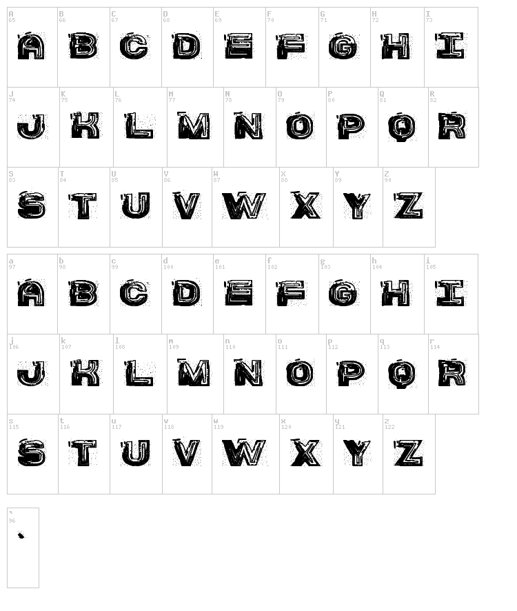 SS Barracuda St font map